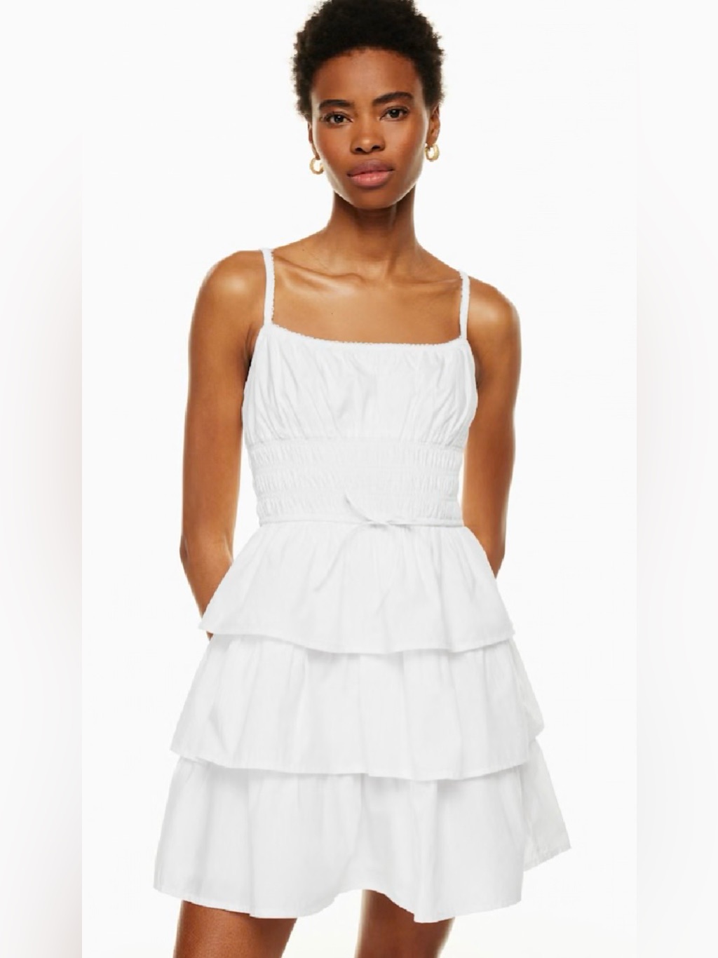 Aritzia Wilfred Blooming Poplin Dress Sz L
